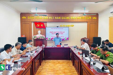 UBND XÃ PU SAM CÁP TỔ CHỨC PHIÊN HỌP THƯỜNG KỲ THÁNG 7