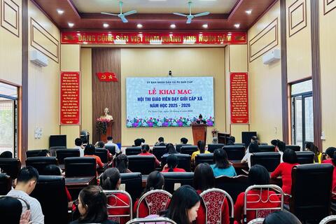 KHAI MẠC HỘI THI GIÁO VIÊN DẠY GIỎI CẤP XÃ NĂM HỌC 2025 – 2026