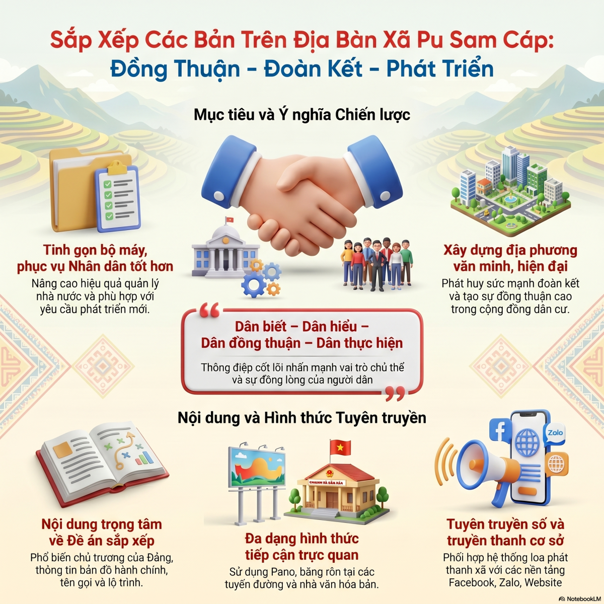 SẮP XẾP CÁC BẢN TRÊN ĐỊA BÀN XÃ PU SAM CÁP