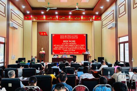 HỘI NGHỊ BAN CHẤP HÀNH ĐẢNG BỘ XÃ PU SAM CÁP (LẦN THỨ 5 MỞ RỘNG)