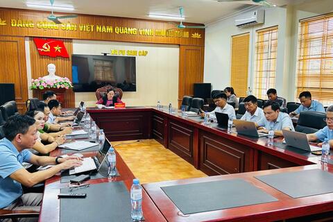 XÃ PU SAM CÁP THAM DỰ HỘI NGHỊ BÁO CÁO VIÊN THÁNG 6 NĂM 2026