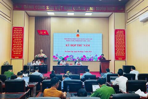 HĐND XÃ PU SAM CÁP TỔ CHỨC KỲ HỌP THỨ NĂM (KỲ HỌP CHUYÊN ĐỀ) KHÓA XXII, NHIỆM KỲ 2026 – 2031
